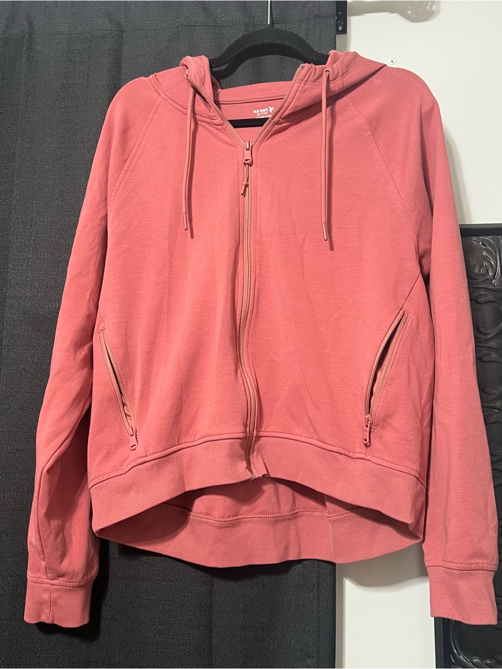 Women's Pink Zip-Up Hoodie